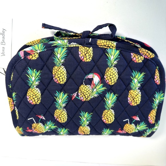 Vera Bradley Medium Travel Organizer Hanging Toiletry Bag Toucan Party Navy NEW - Picture 4 of 11